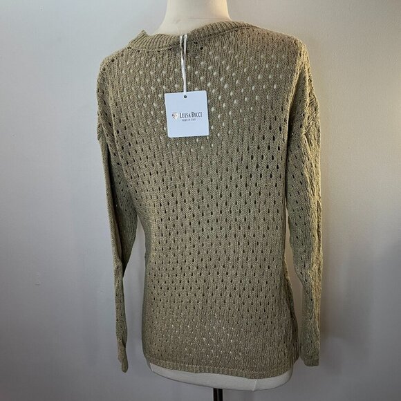 Luisa Ricci Women's Italian Chunky Knit Pullover Sweater - Size Small - NWT - Picture 4 of 4